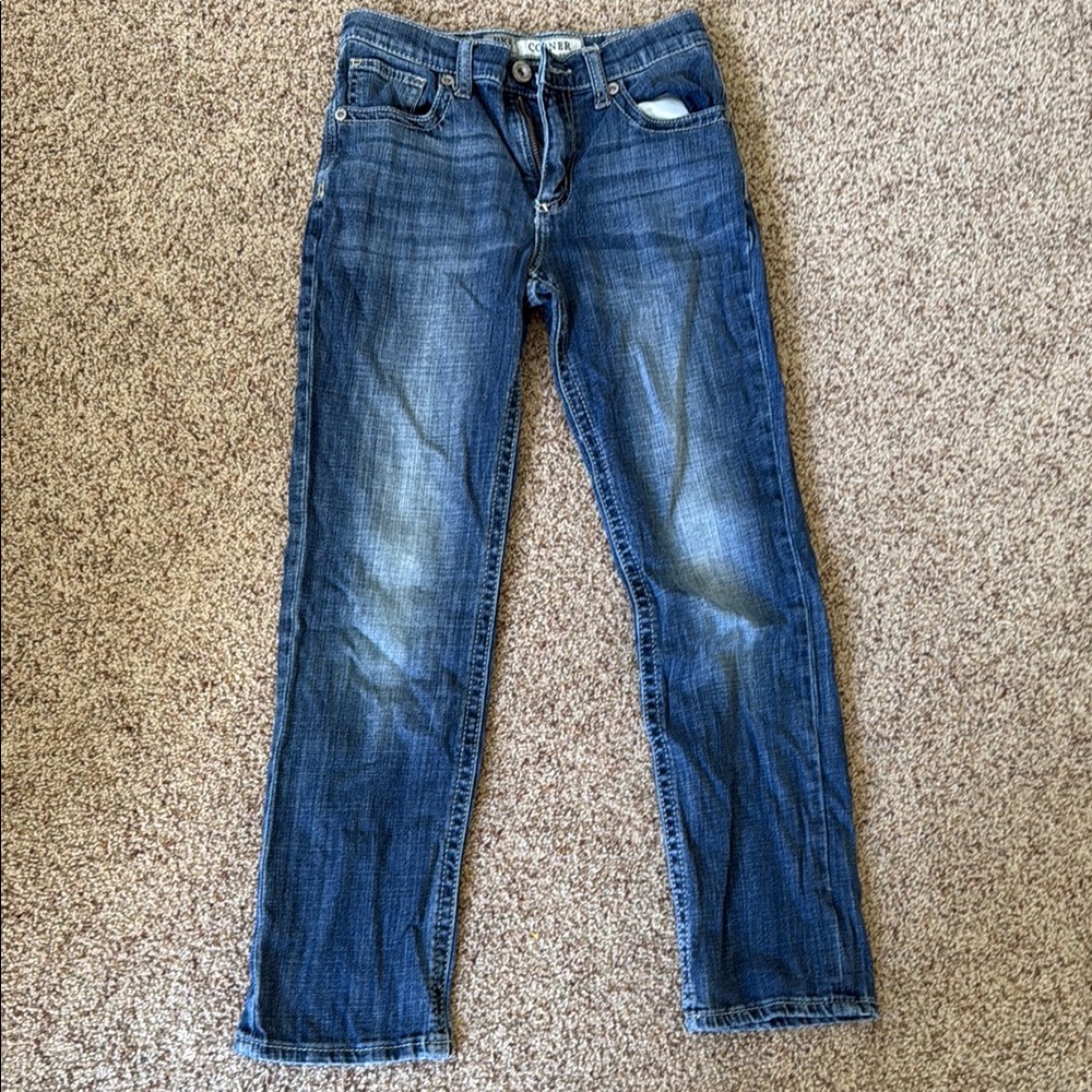 Kids Buckle Blue Jeans